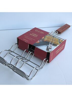 New Sur La Table Silver Corn Basket